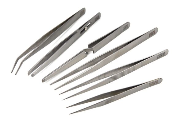 HBM 6 Delige RVS Pincet set - Afbeelding 2