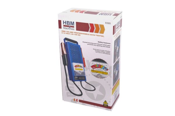 HBM Professionele Accu Tester 100 AMP, 6-12 V, 20-100 Ah - Afbeelding 4