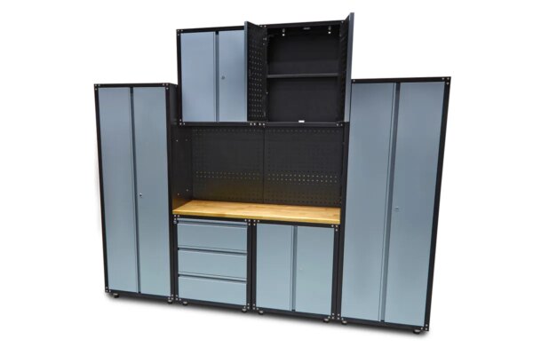 HBM premium werkplaatssysteem, 9-delig, grijs - Bild 5