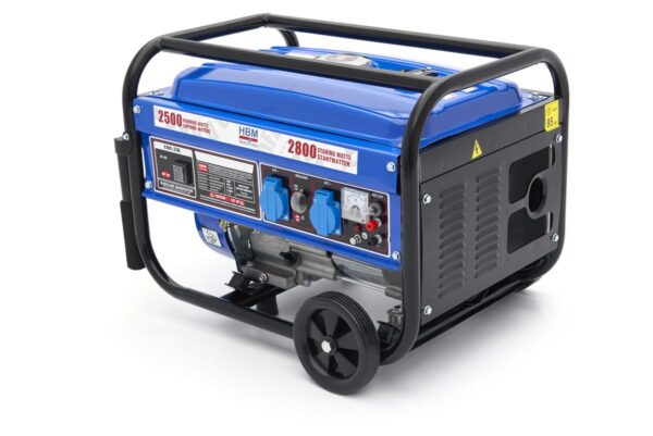 HBM 2800 Watt Generator, Aggregaat Met 208 cc Benzinemotor, 2 x 230 V - Afbeelding 2