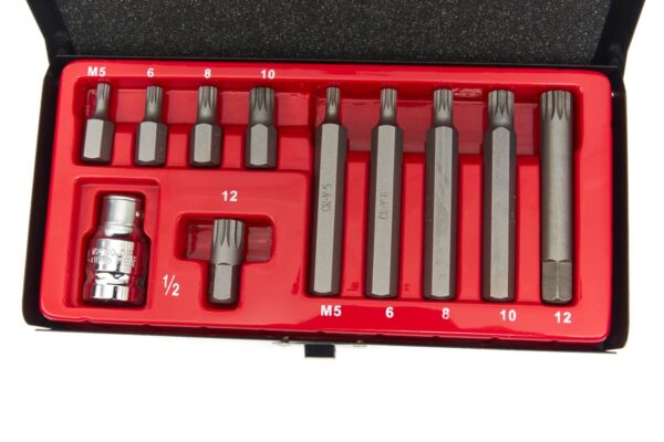 HBM 11 Delige Spline Bitset met 1/2 inch adapter - Bild 2