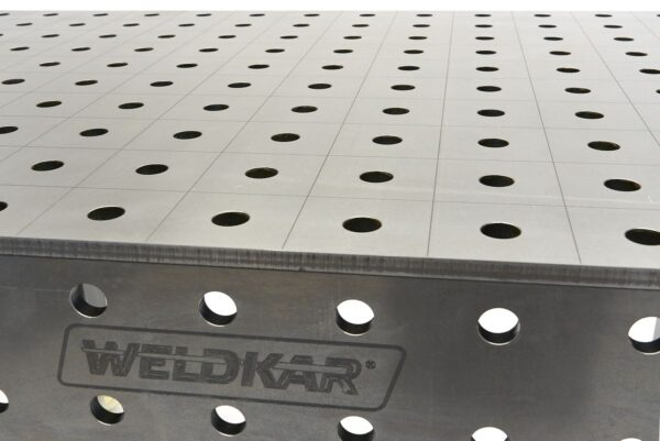 Weldkar lastafel Ø28 1000 x 1000 x 15 mm, verrijdbaar - Afbeelding 9