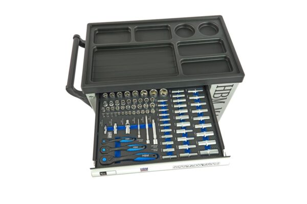 HBM premium gevulde gereedschapswagen met deur - 245-delig - Afbeelding 16
