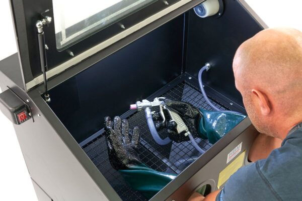 HBM SBC 190 Straalcabine, Voorlader Met Gasveren - Afbeelding 6