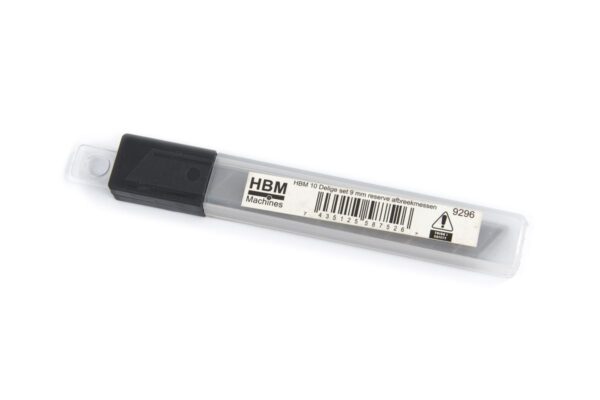 HBM 10 Delige set 9 mm reserve afbreekmessen - Afbeelding 2