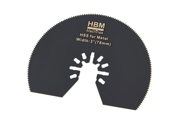 HBM 78 mm. HSS Half Rond Zaagblad Voor Metaal, Hout en Plastic voor Multitool