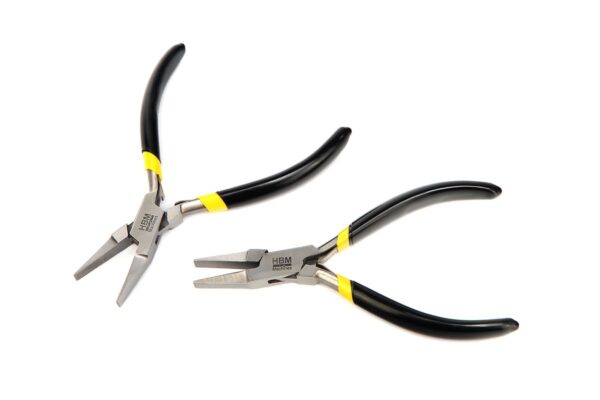 HBM RVS Precisie Tang met Platte Bek - Afbeelding 2