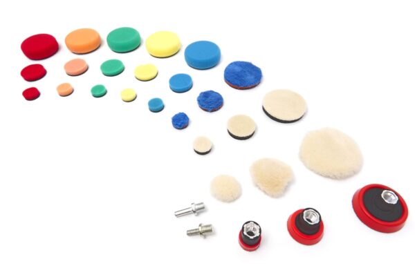 HBM polijstset met M14 en 6 mm opname 29-delig