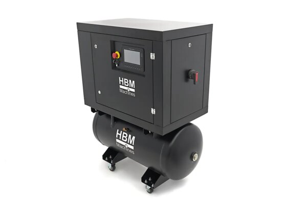 HBM schroefcompressor 5 pk gecombineerd met 160 liter luchttank - Afbeelding 2