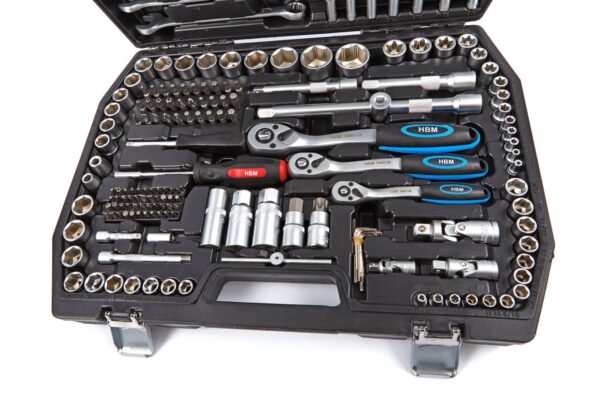 HBM 216 Delige Doppenset INCH Maten - Image 3