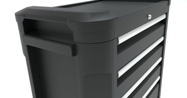 HBM gereedschapswagen 5 laden, 87 cm zwart - Afbeelding 4