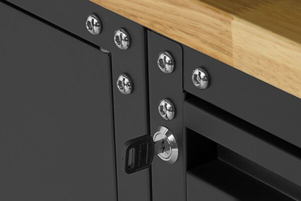 HBM premium modulair werkplaatssysteem, 16-delig, matzwart - Afbeelding 16