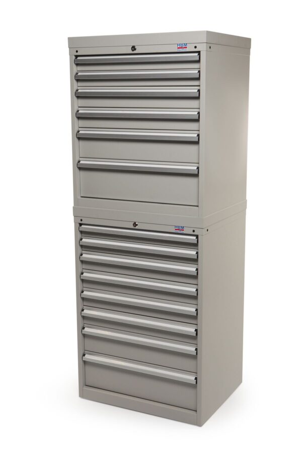 HBM 6 laden Profi Gereedschapskast 72 x 58 x 80 cm beige - Image 7
