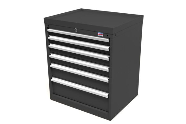 HBM 6 laden Profi Gereedschapskast 72 x 58 x 80 cm Zwart