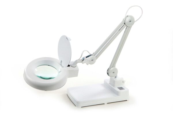 HBM Verstelbare Loupelamp met LED verlichting, Tafelmodel