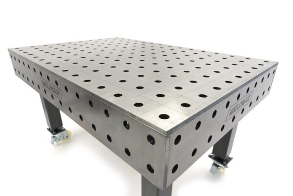 Weldkar lastafel Ø28 1500 x 1000 x 15 mm, verrijdbaar - Afbeelding 7