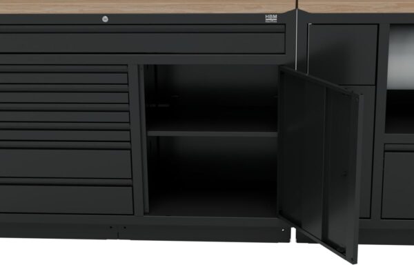 HBM modulair werkplaatssysteem 10-delig, zwart - Afbeelding 7