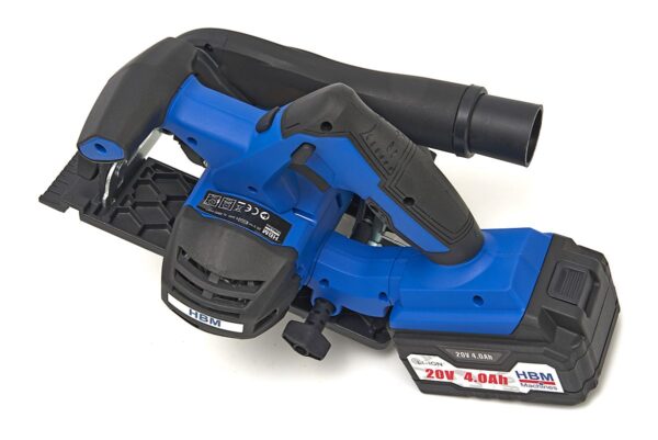HBM Professionele 20 Volt 4,0AH Accu Cirkelzaag 150 mm. Met 2 Li-Ion Accu's - Afbeelding 4