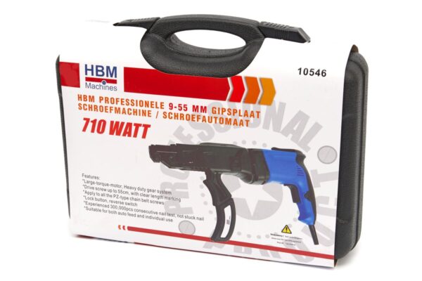 HBM Professionele 25-55 mm Gipsplaat Schroefmachine / Schroefautomaat 710 Watt - Afbeelding 11