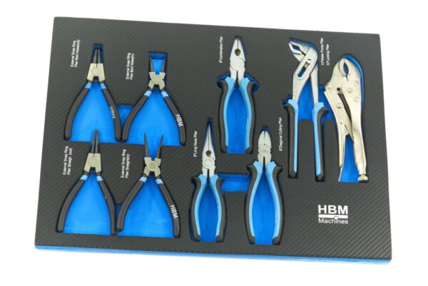 HBM 154 Dlg Premium Gereedschapsvulling voor Gereedschapswagen - BLAUW - Afbeelding 7