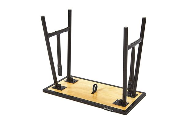 HBM 100 cm Zware Kwaliteit Opvouwbare Werkbank met Houten Blad ZWART - Afbeelding 4
