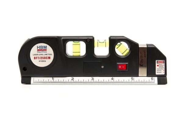 HBM Waterpas met Multifunctionele Laser en Geïntegreerde Rolmaat 250 cm. - Afbeelding 2