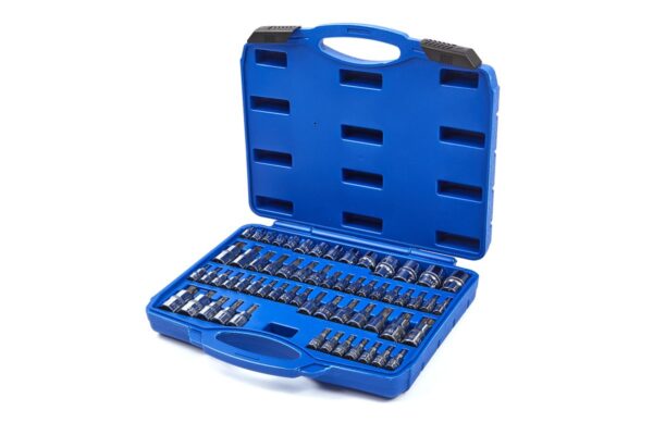 HBM 60 Delige Slagvaste Intern en Externe Torx Doppenset