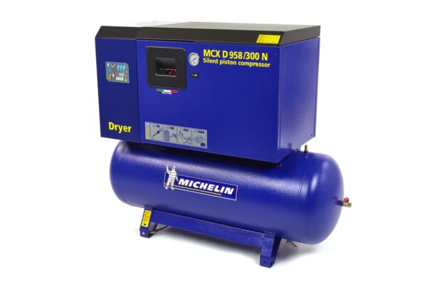 Michelin 7,5 PK 270 Liter Gedempte Compressor MCXD 958/300N MET DROGER - Image 2