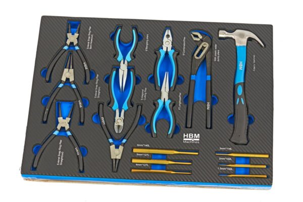 HBM 262 Delige Premium Gereedschapsvulling voor Gereedschapswagen - BLAUW - Afbeelding 8