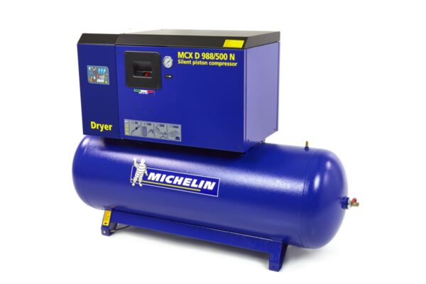 Michelin 10 PK 500 Liter Gedempte Compressor MCXD 988/500 N MET DROGER - Image 2
