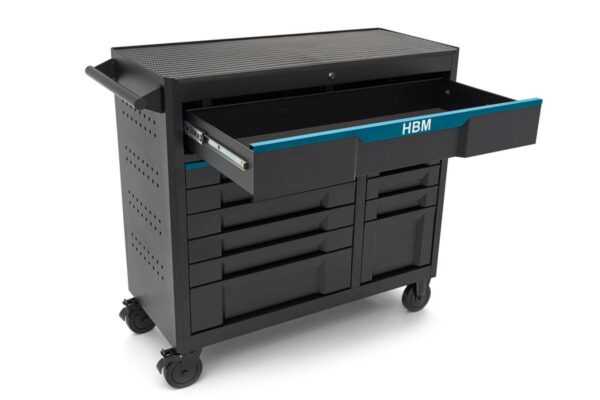 HBM gereedschapswagen 12 laden, 106 cm, zwart blauw - Afbeelding 2