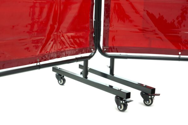 HBM verrijdbaar lasscherm, lasgordijn 174 x 522 cm - Afbeelding 5