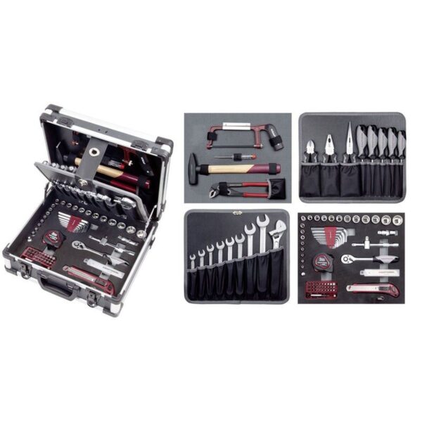 Kraftwerk B143 Basic Allround-Alu-Gereedschapkoffer 102 Delig - Afbeelding 2