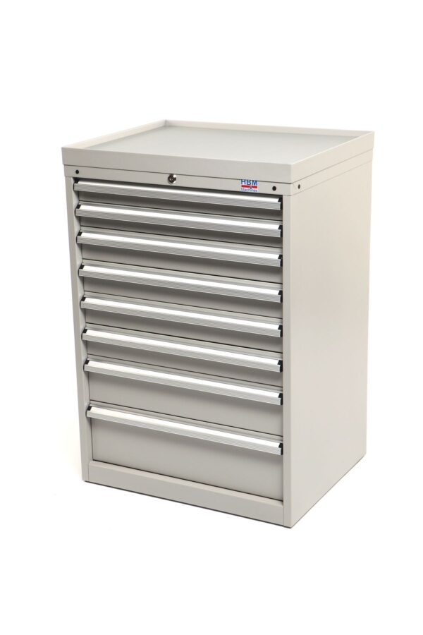 HBM 8 laden Profi Gereedschapskast 72 x 58 x 100 cm beige
