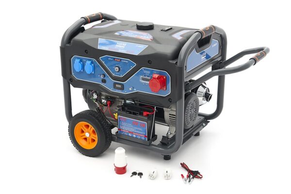 HBM 3.800W generator met 389 cc benzinemotor, 400V/230V/12V - Afbeelding 2