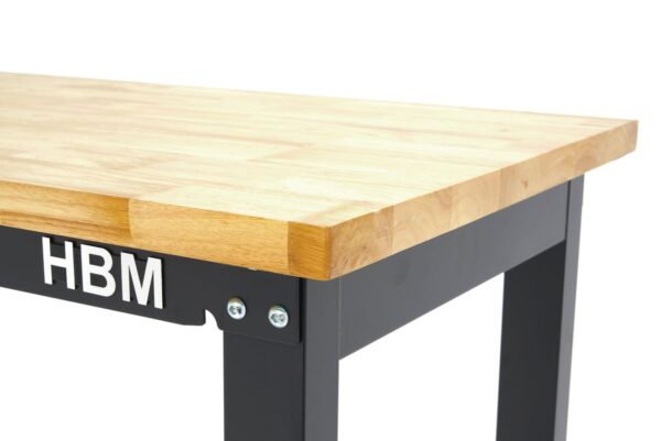 HBM 152 Cm. Professionele In Hoogte Verstelbare Werkbank Met Massief Houten Werkblad - Image 7