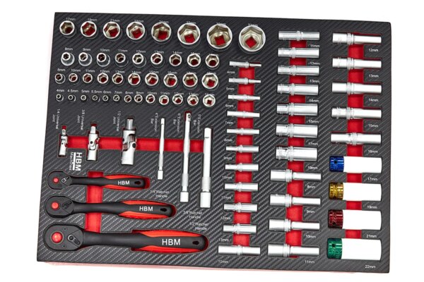 HBM XL Premium Gevulde Gereedschapswagen met Deur - 274 Delig - Afbeelding 4