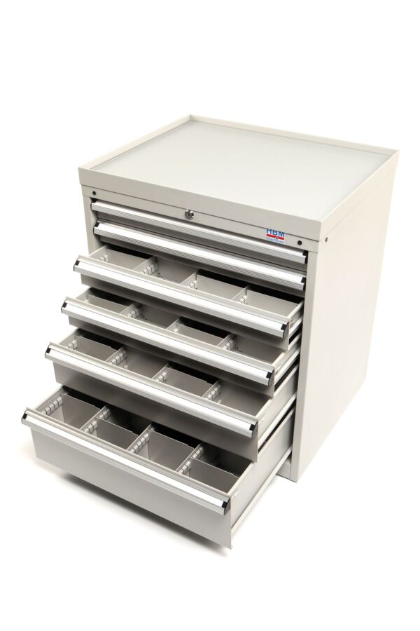 HBM 6 laden Profi Gereedschapskast 72 x 58 x 80 cm beige - Image 5