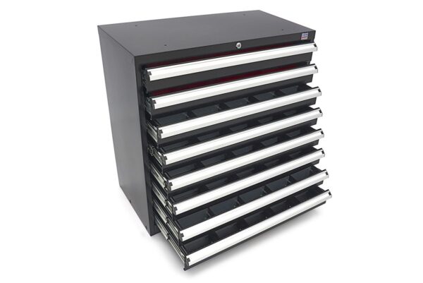 HBM 8 Laden Profi Gereedschapskast 90 x 45 x 90 cm zwart - Image 6