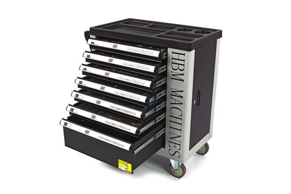 HBM premium gevulde gereedschapswagen met deur - 245-delig - Afbeelding 3