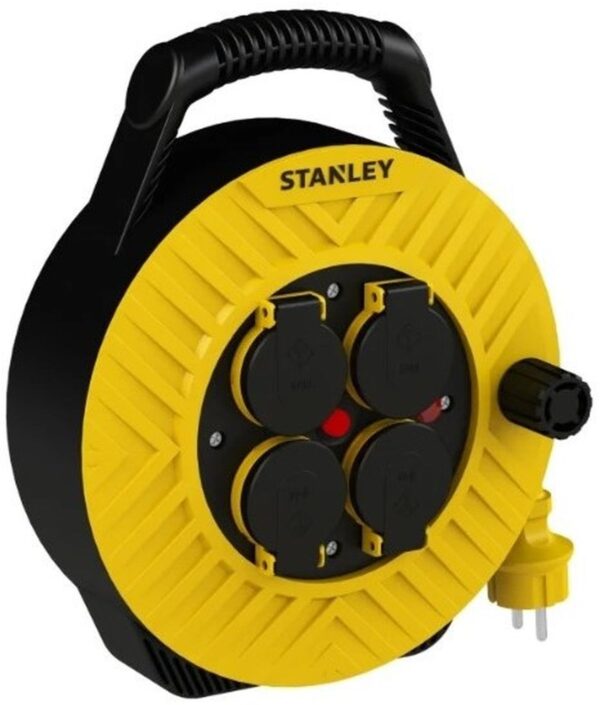 Stanley kabelhaspel, stroomhaspel 15 meter H05VV - F 3 x 1.5 mm