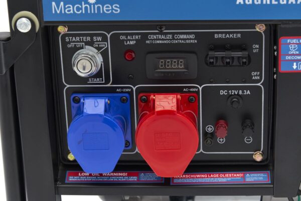 HBM 3000 Watt Generator, Aggregaat Met 418 cc Dieselkrachtstroom Motor, 400V / 230V - Afbeelding 10