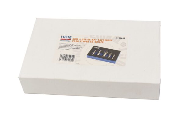 HBM NPT tappenset voor pijpen en buizen 5-delig - Afbeelding 4