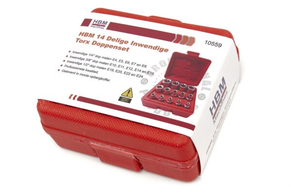 HBM 14 Delige Inwendige Torx Doppenset - Bild 4