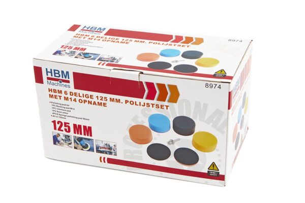 HBM Polijstsets met M14 Opname 6-delig - Afbeelding 3