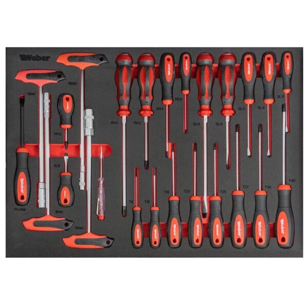 Weber Gevulde gereedschapswagen incl. papierrolhouder - 300-delig - Bild 6