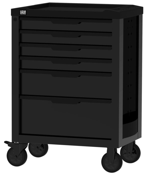 HBM gereedschapswagen 6 laden, 70,8 cm, zwart