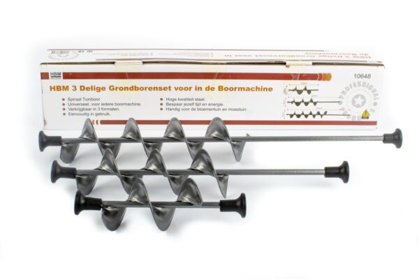 HBM 3 Delige Grondborenset voor in de Boormachine - Afbeelding 2