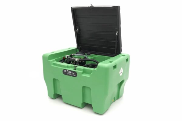 HBM 12 Volt 330 Liter benzinepomp met tank en deksel