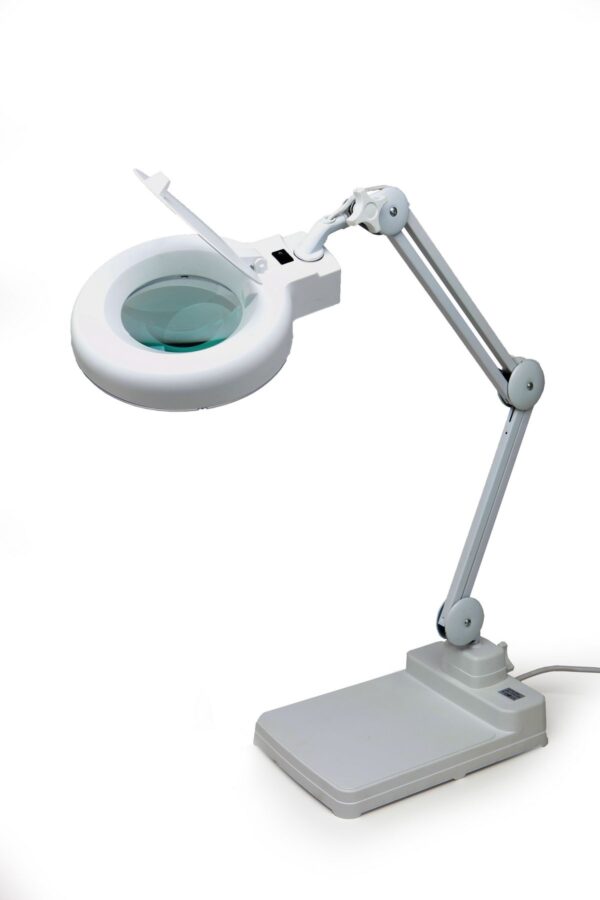 HBM Verstelbare Loupelamp met LED verlichting, Tafelmodel - Afbeelding 2